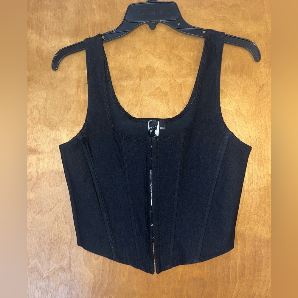 Windsor Black Corset Top